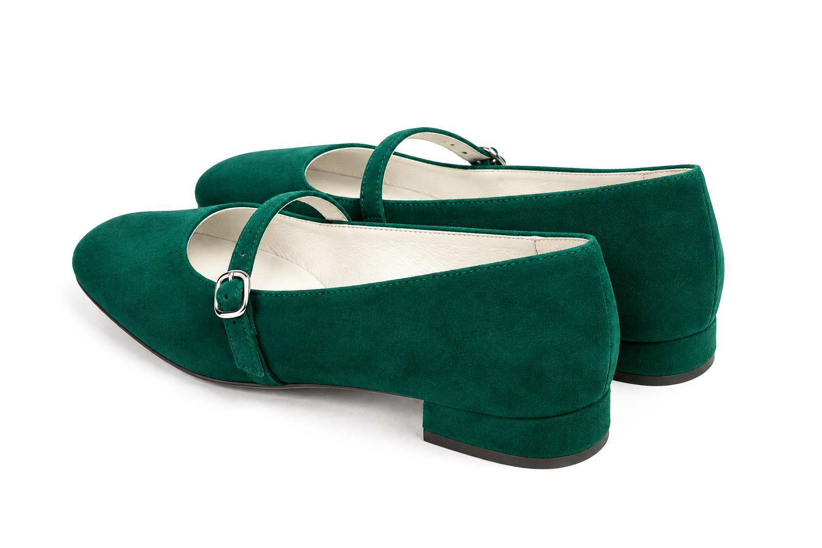 Women's   ballet flats with  and  - Rear view